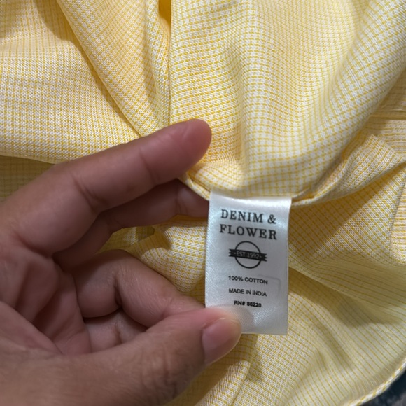 NWT Denim & Flower Mens S short sleep button down - Picture 4 of 5